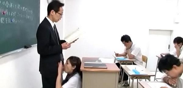  Japenese Schoolgirl sucks teacher dick